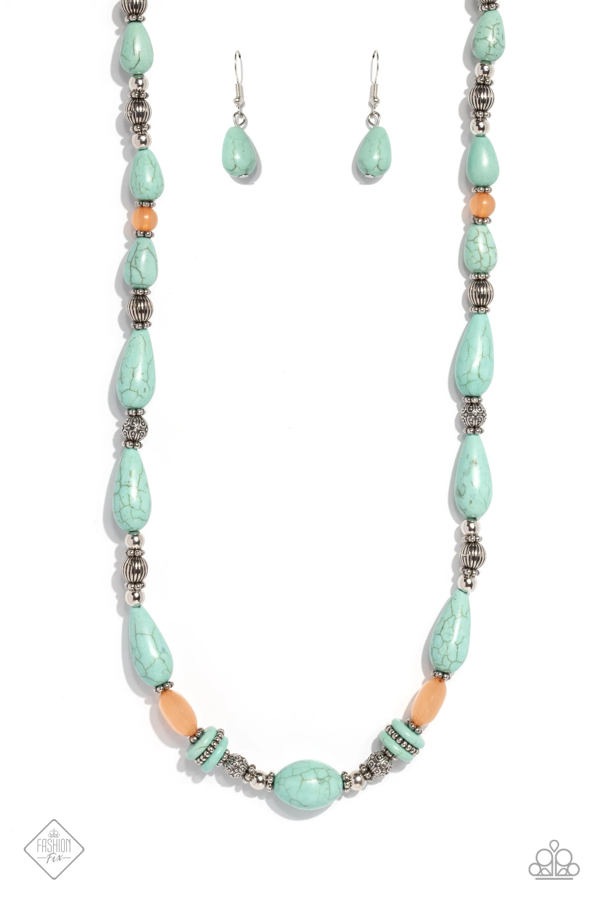 Necklaces and Earrings Nile River Redux - Blue SET N523