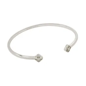 New - Kendra Scott Iris Rhodium Over Brass Cuff Bracelet - Silver