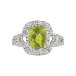 Pastel Diamond Cushion Ring