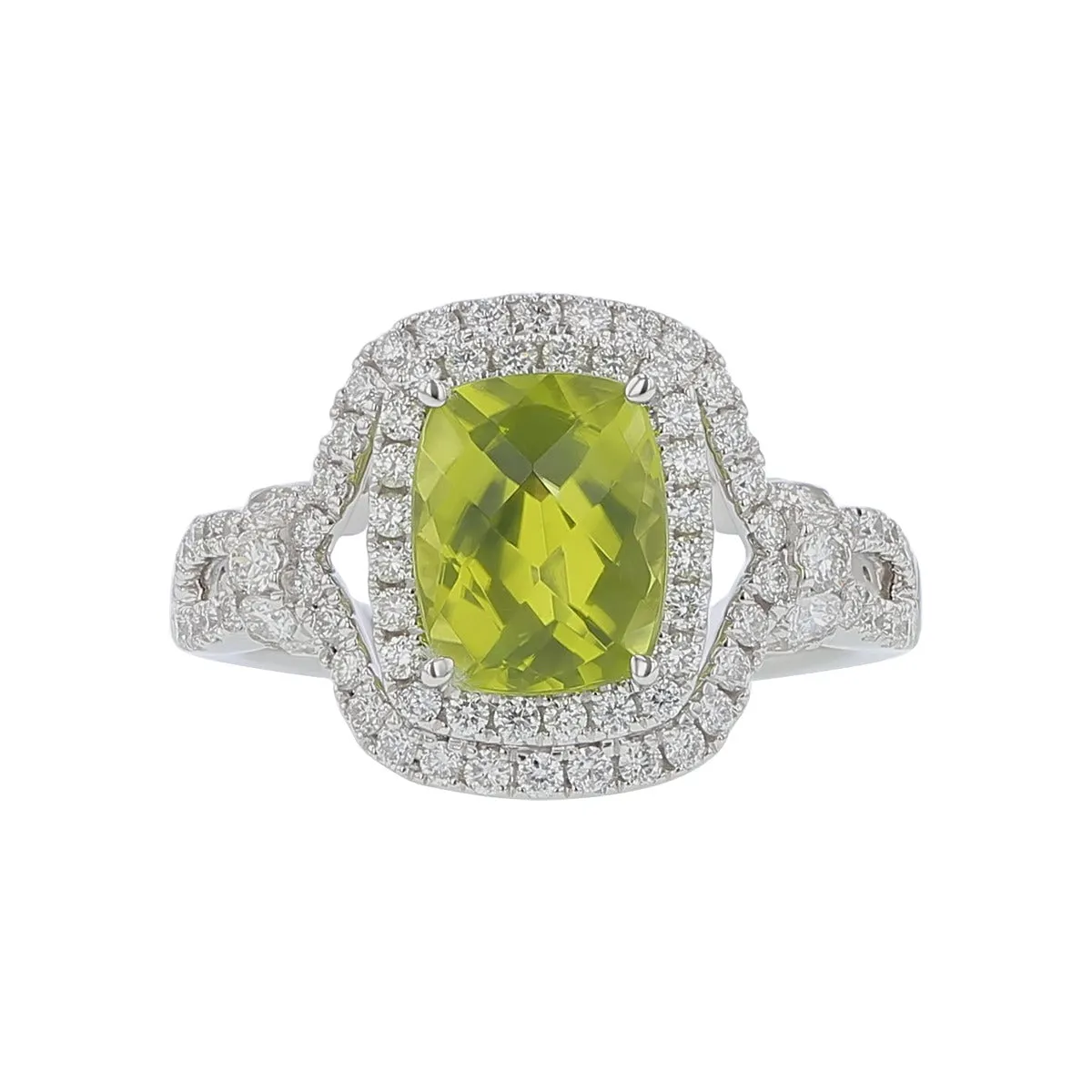 Pastel Diamond Cushion Ring