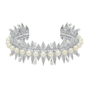Pearl Spike Bracelet Cuff