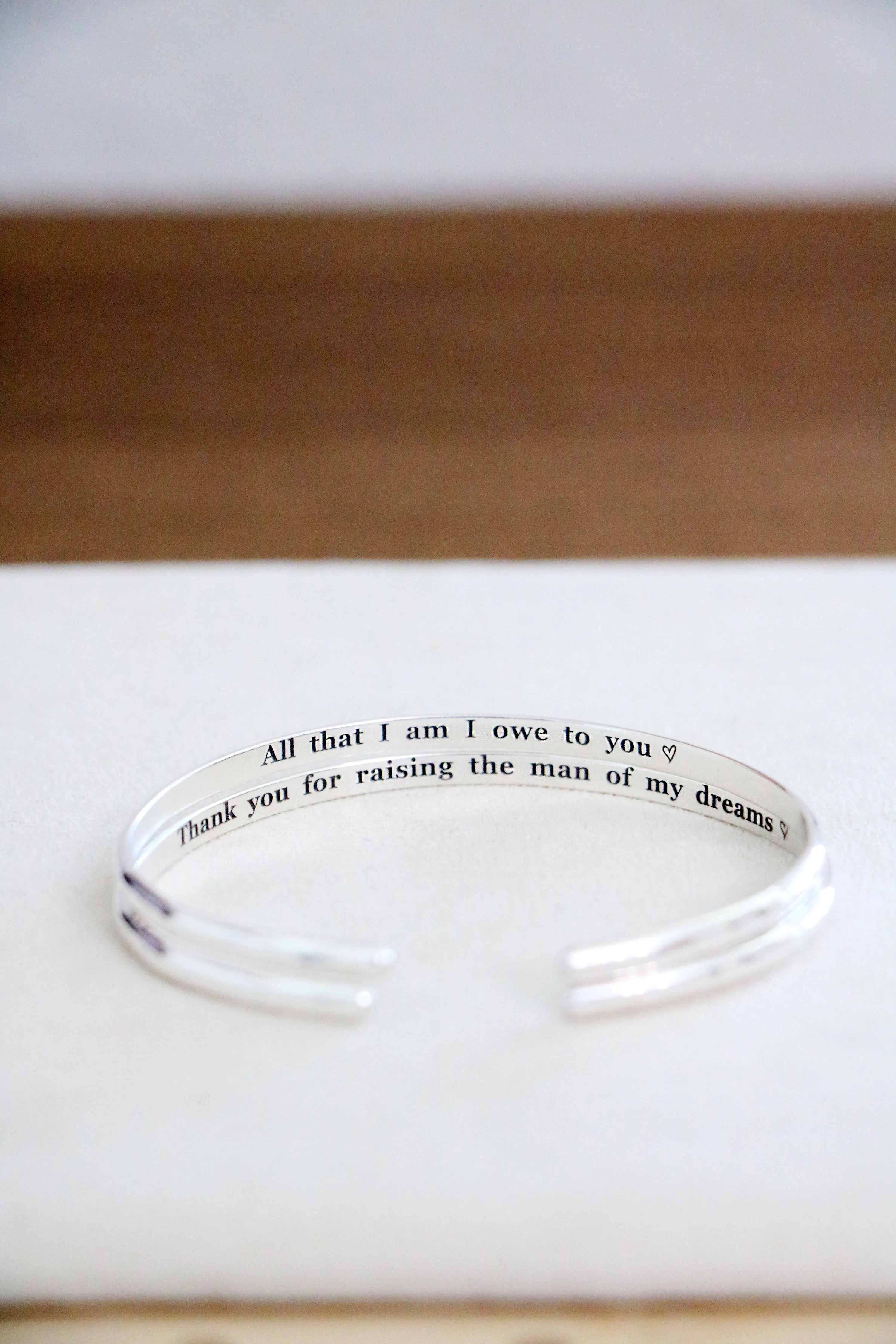 personalized textured cuff {gold}