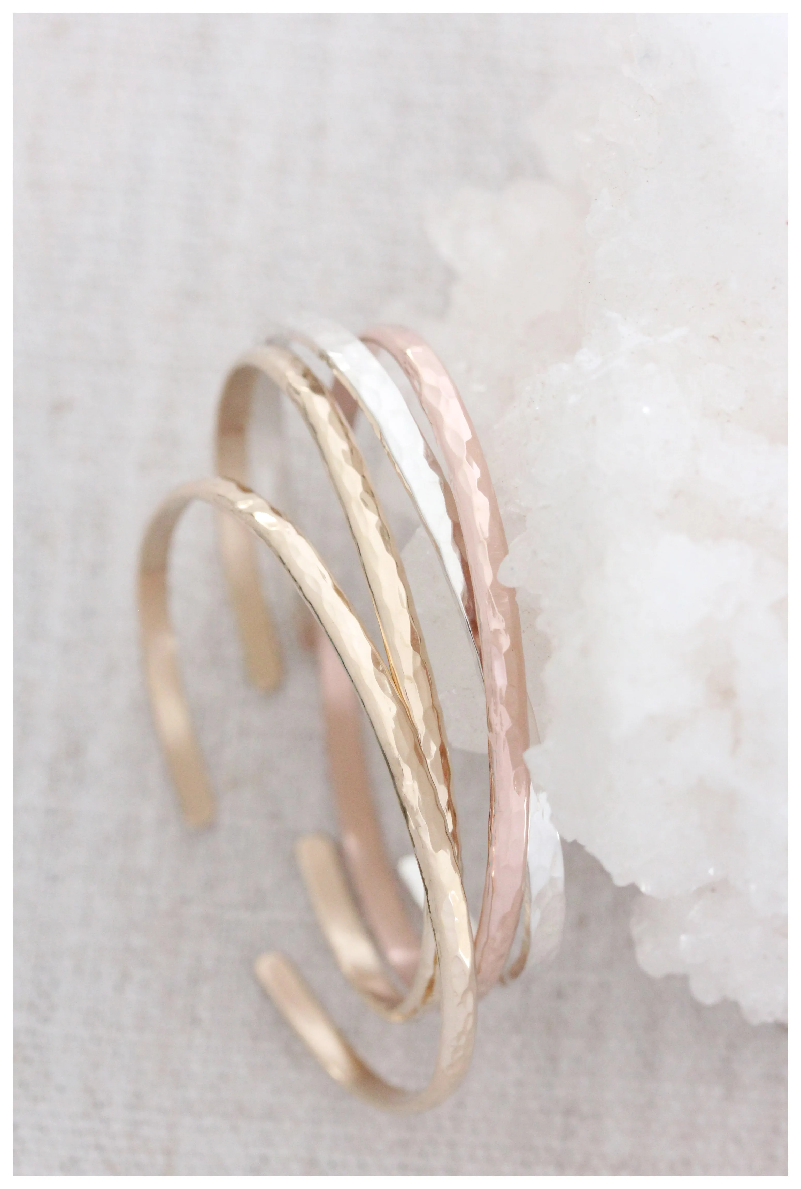 personalized textured cuff {gold}