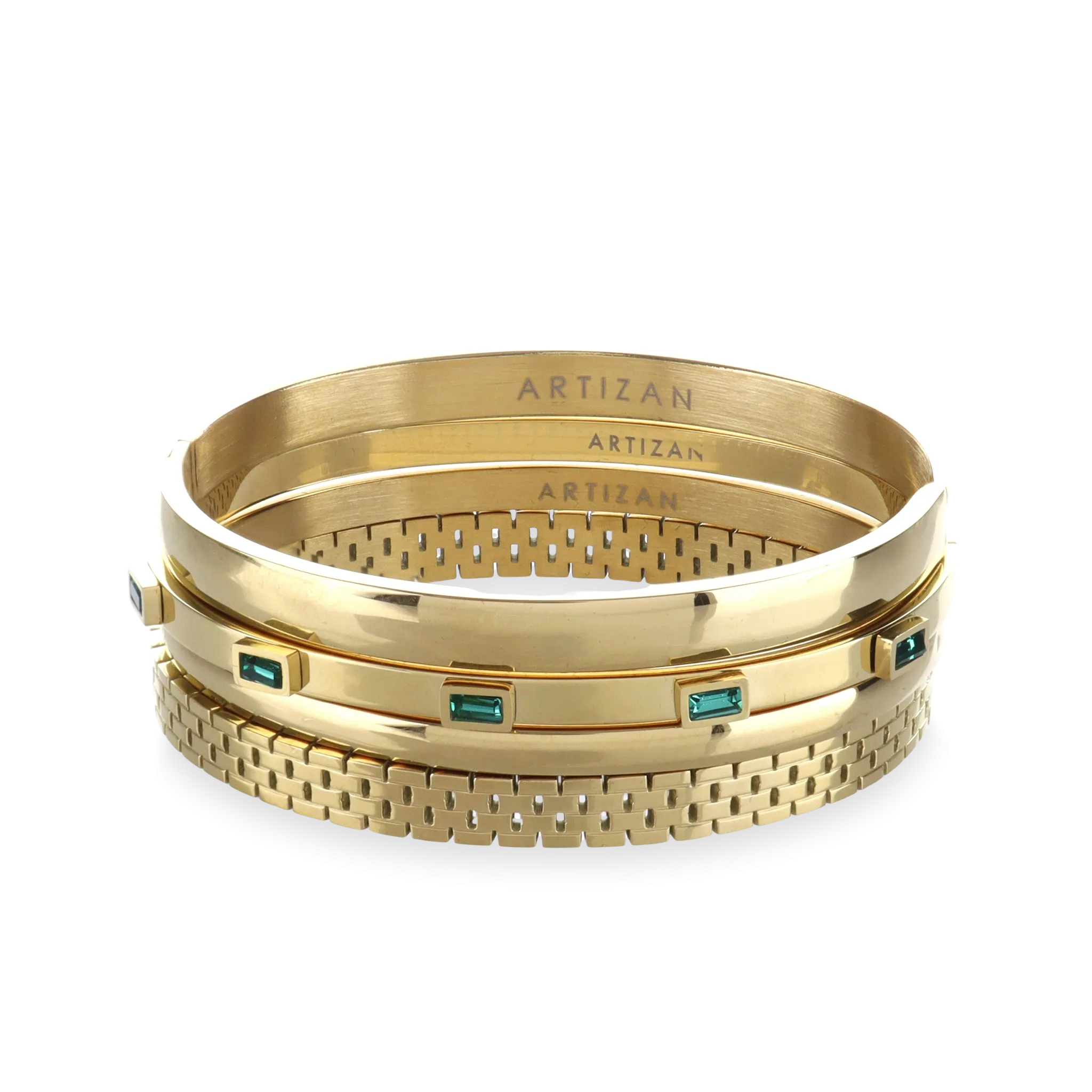 QUEEN'S CROWN BRACELET STACK