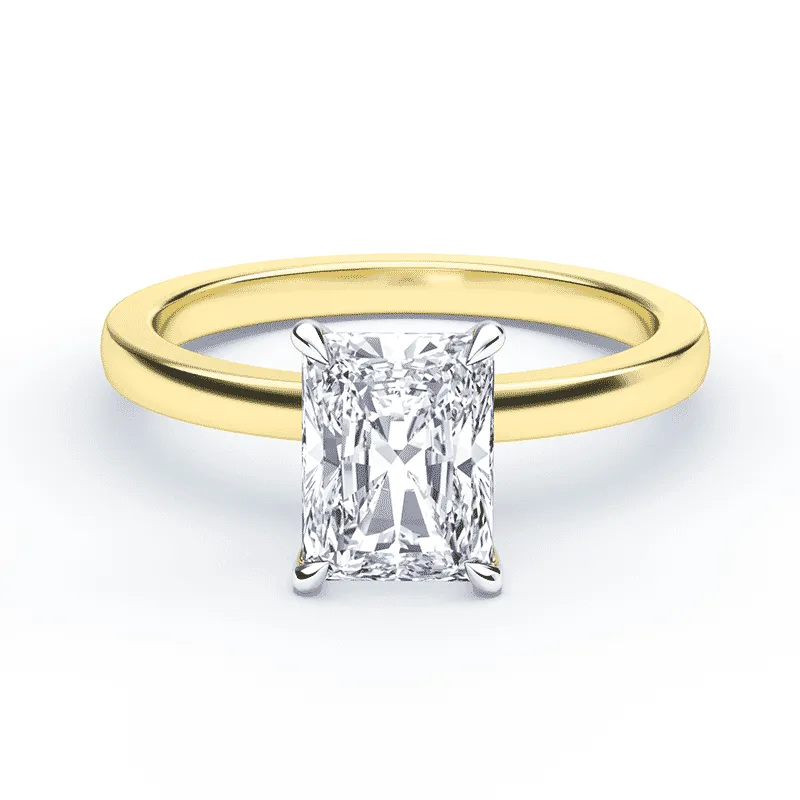Radiant Cut Low Profile Solitaire