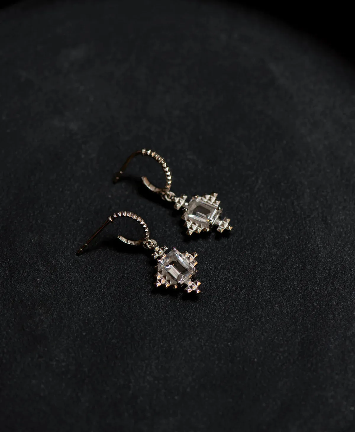 Reya Earrings | Sterling Silver | White Topaz