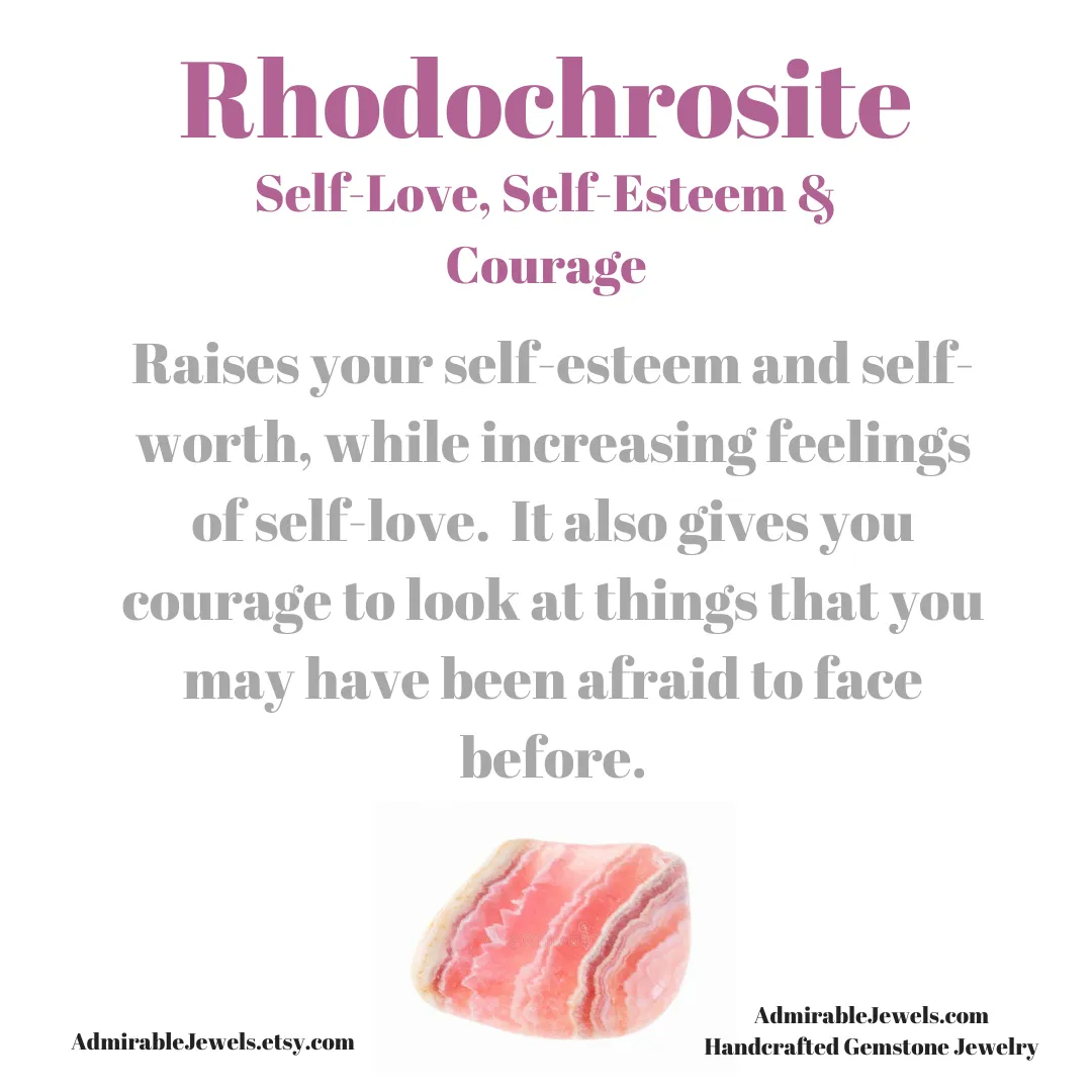 Rhodochrosite Heart Necklace