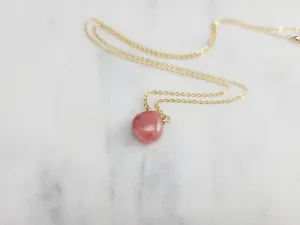 Rhodochrosite Heart Necklace