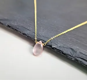 Rose Quartz Pendant Necklace