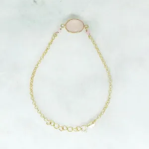 Rose Quartz Single Bracelet