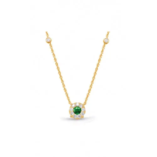 S. Kashi and Sons Color Stone Necklace N1208-EYG