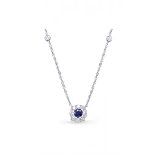 S Kashi and Sons Color Stone Necklace N1208-SWG