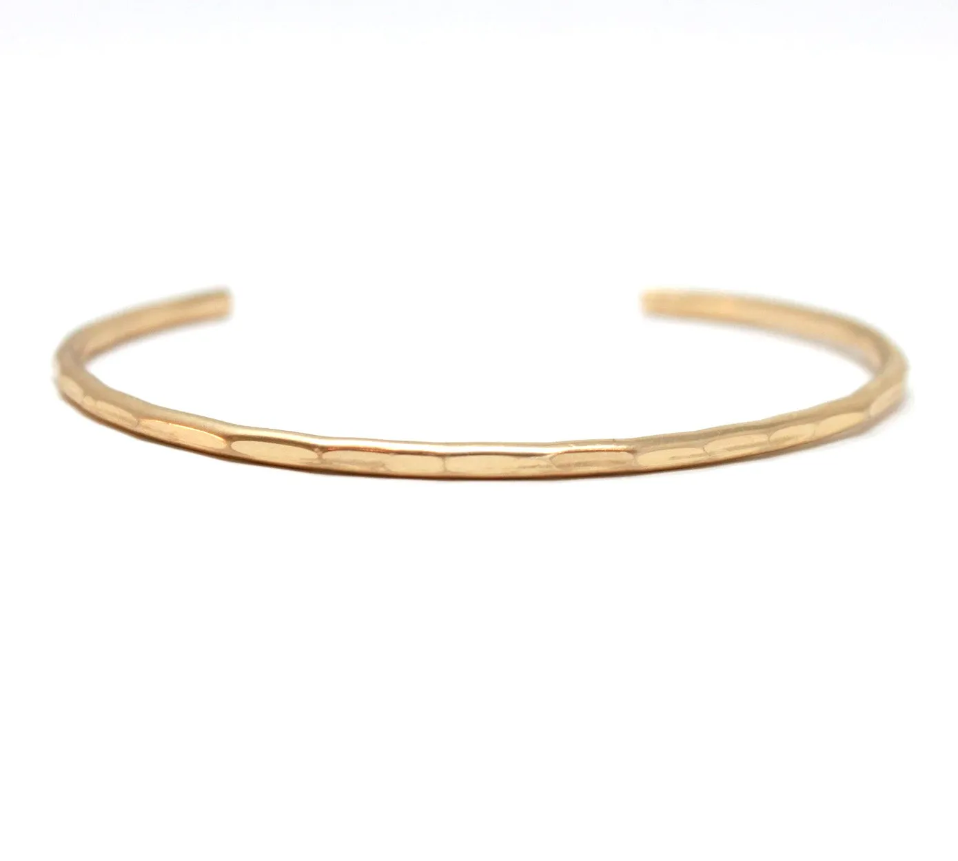 Simple Hammered Cuff