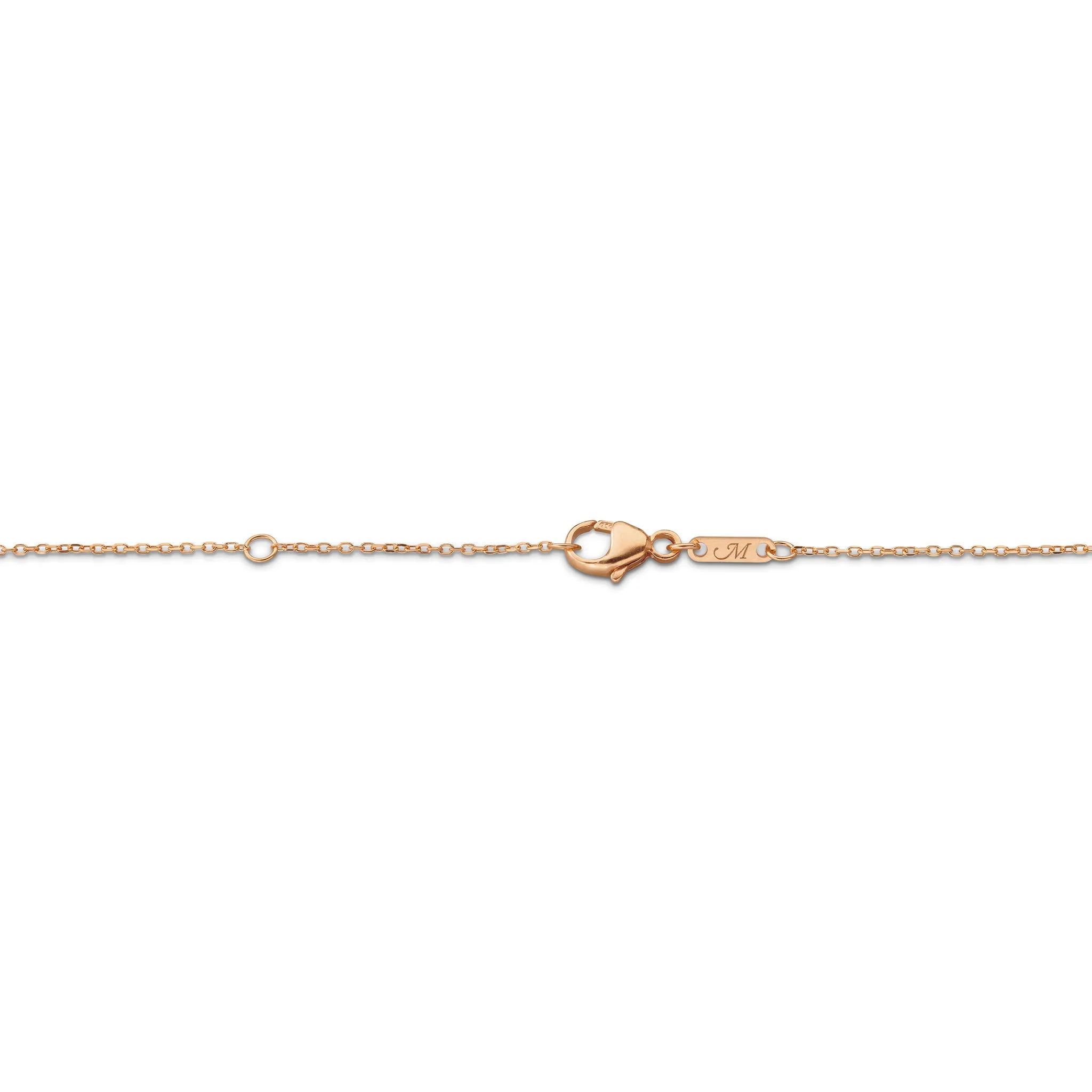 Slim "Britt" Rose Gold Locket Necklace