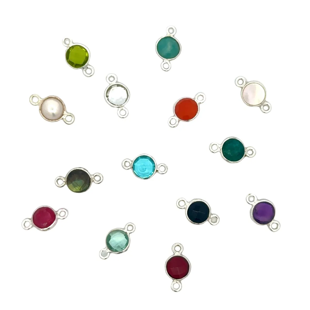 Small Round Channel Set Black Spinel Connector