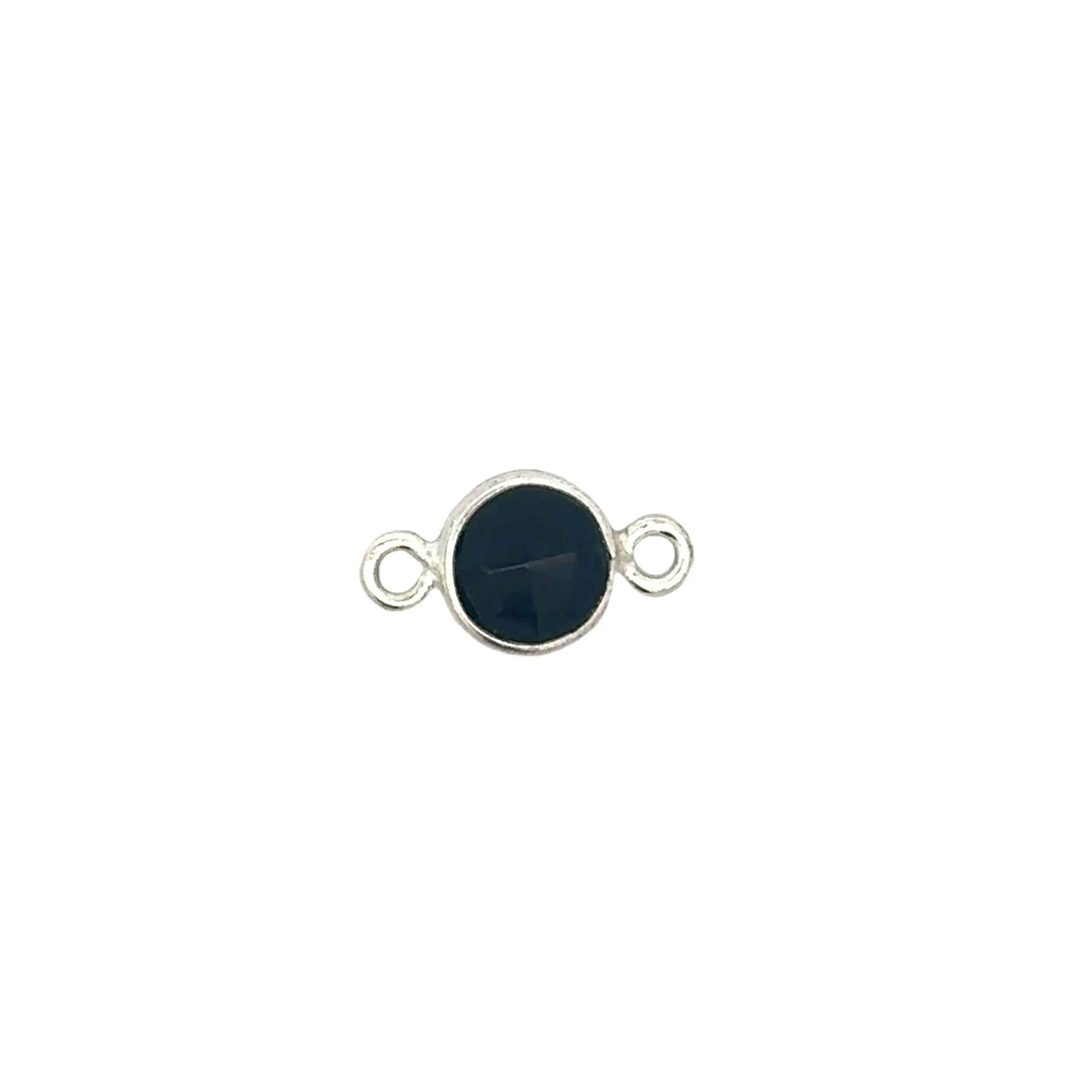 Small Round Channel Set Black Spinel Connector
