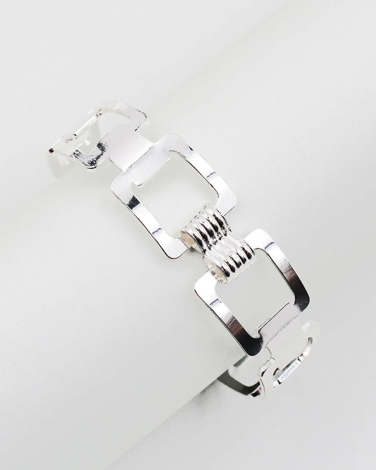 Square Link Cuff Bracelet