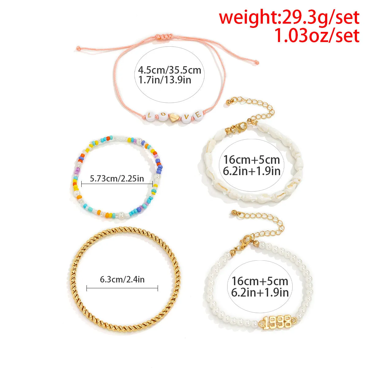 Stacked Twist Ring Shell Jewelry