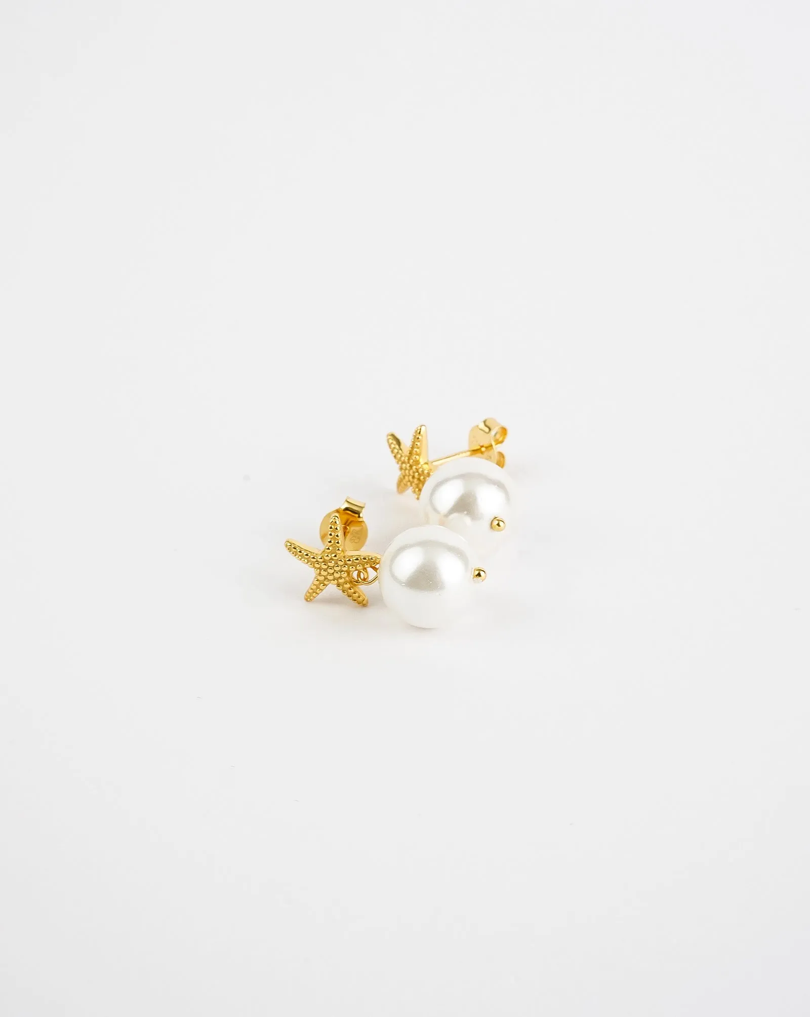 Star Fish Pearl Earrings