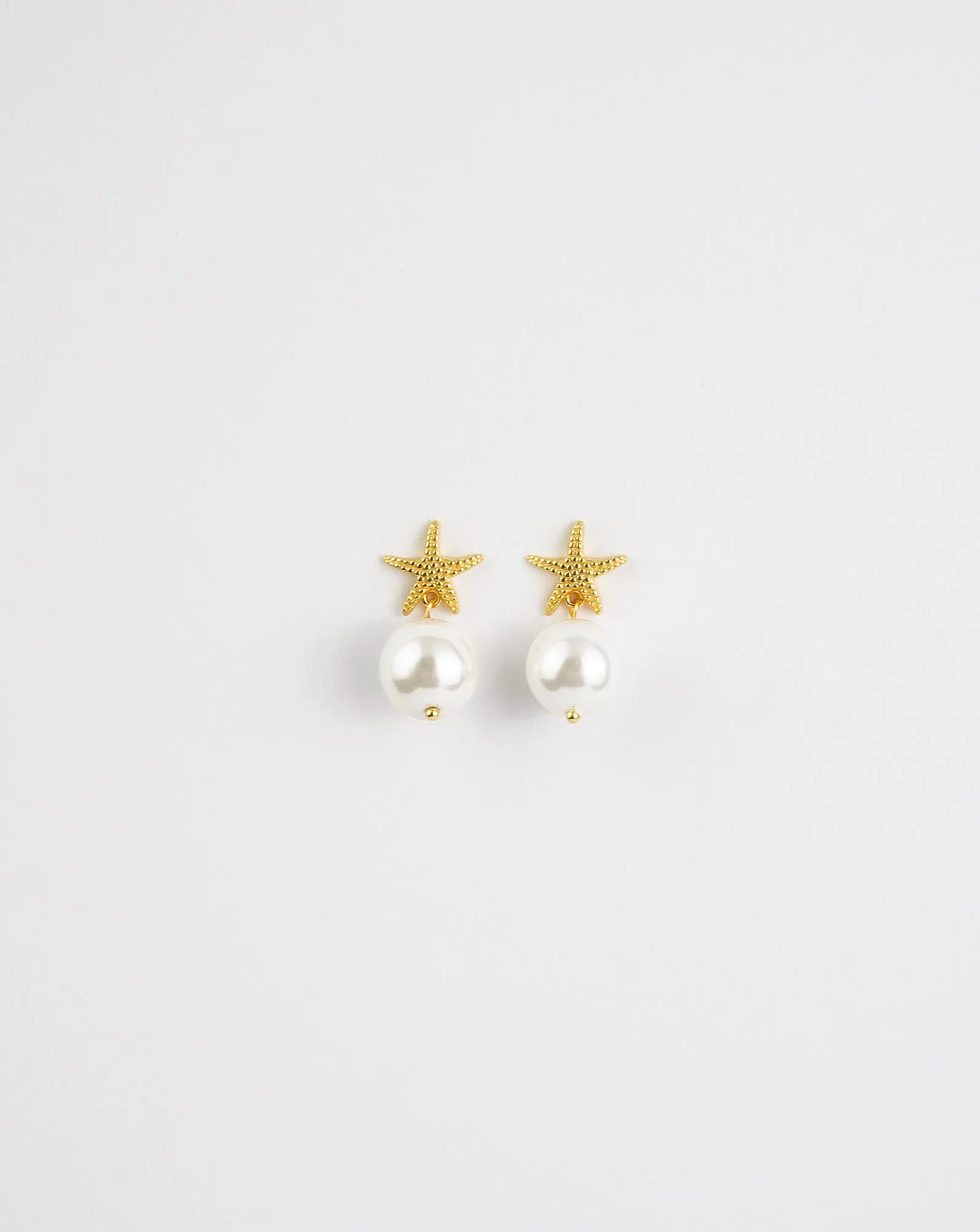 Star Fish Pearl Earrings