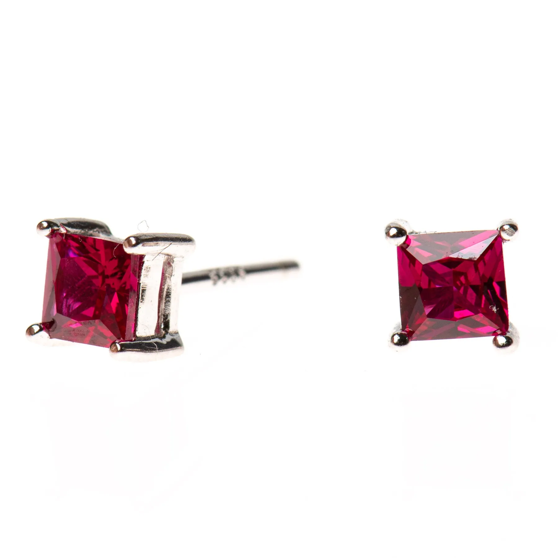 Sterling Gemstone Studs