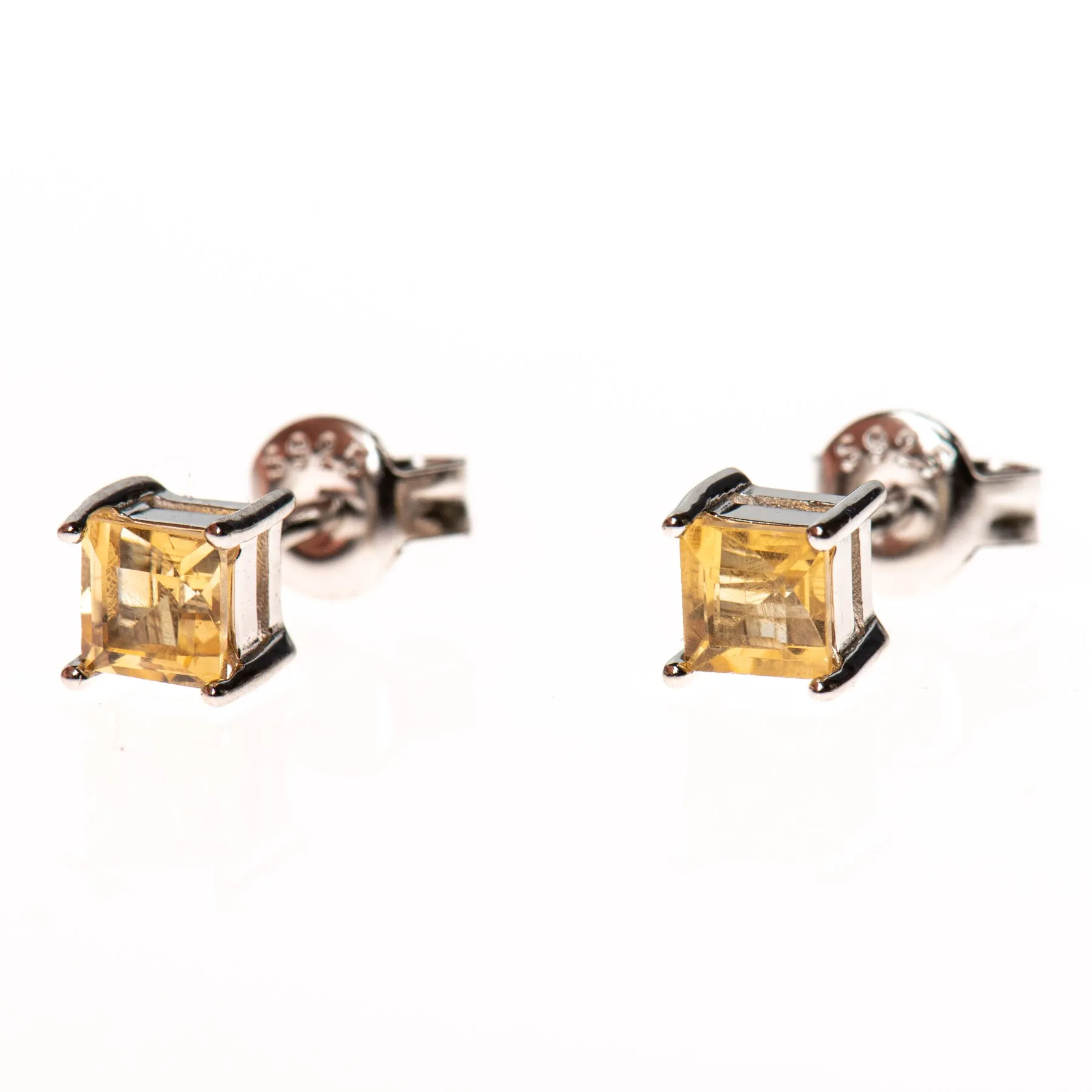 Sterling Gemstone Studs