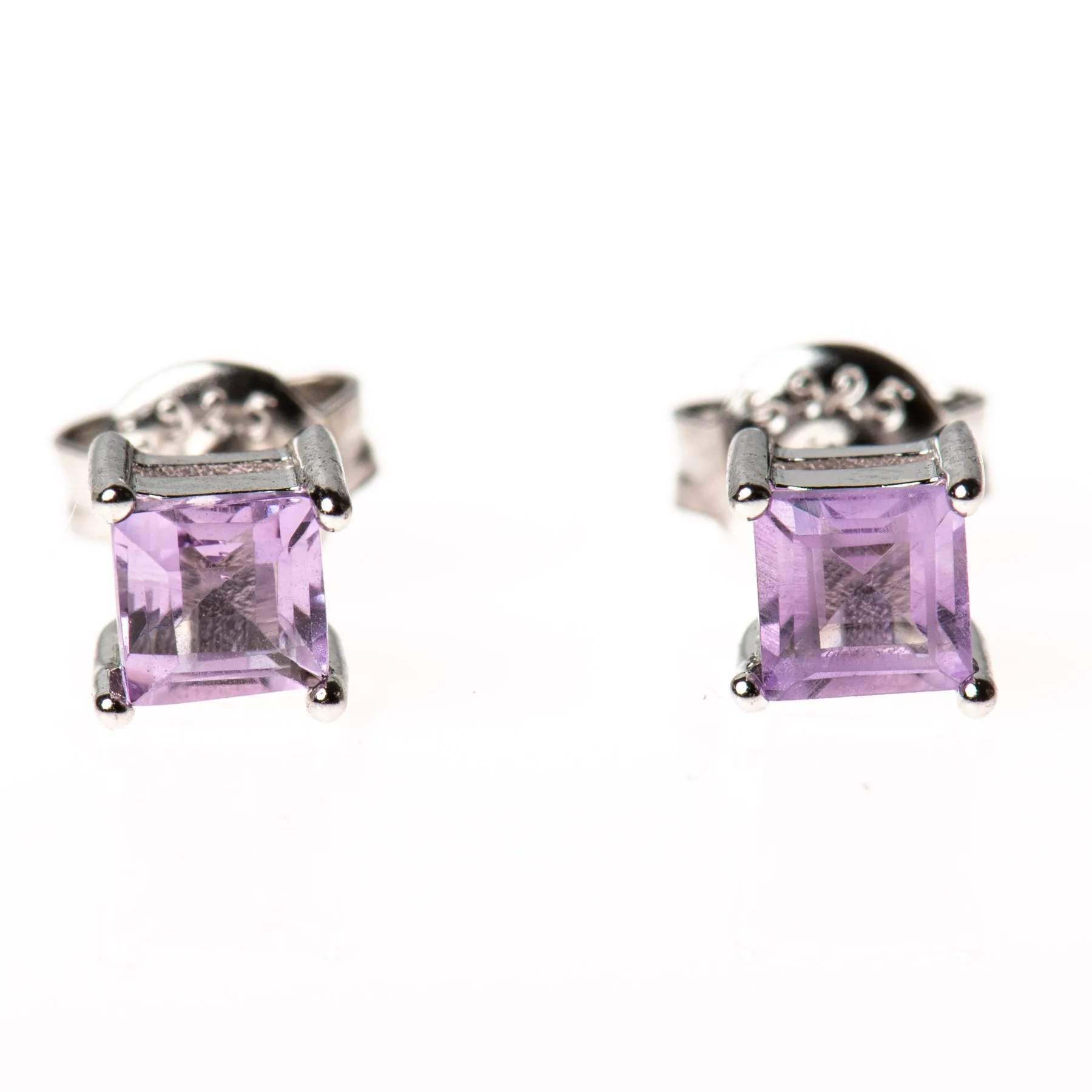 Sterling Gemstone Studs