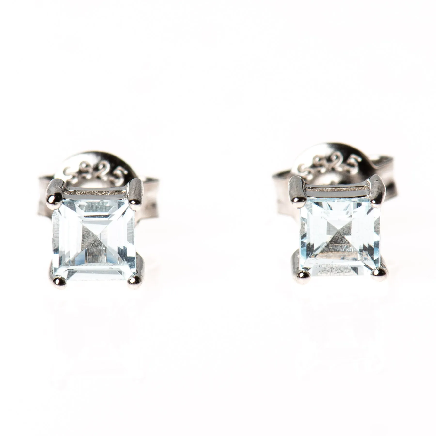 Sterling Gemstone Studs