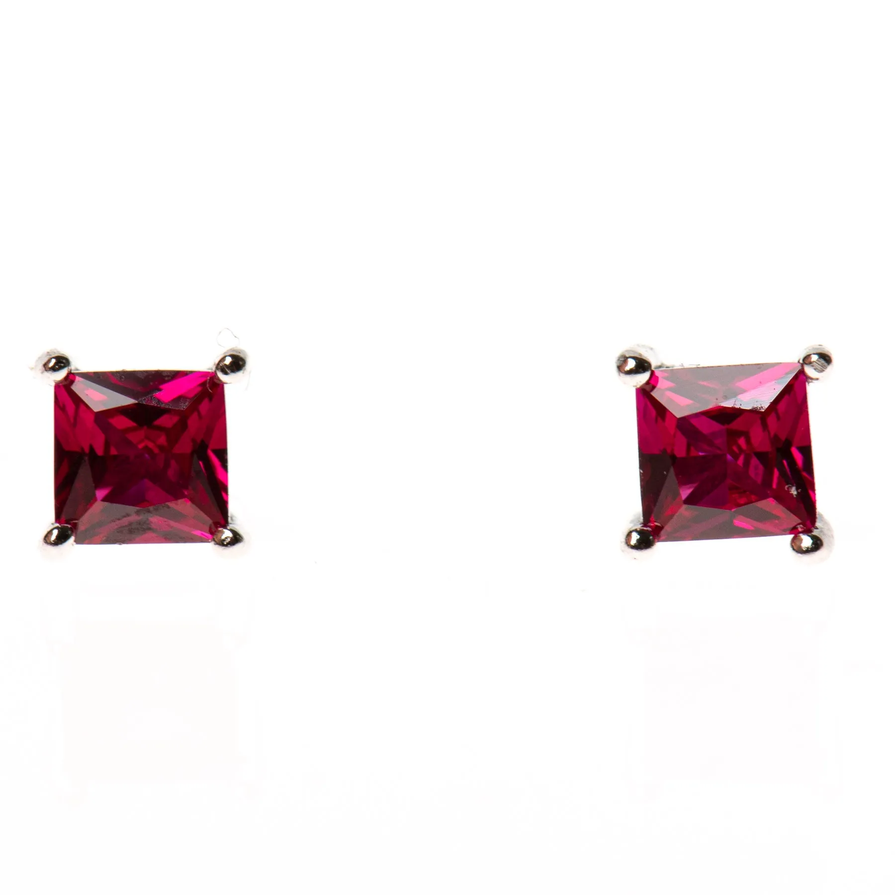 Sterling Gemstone Studs