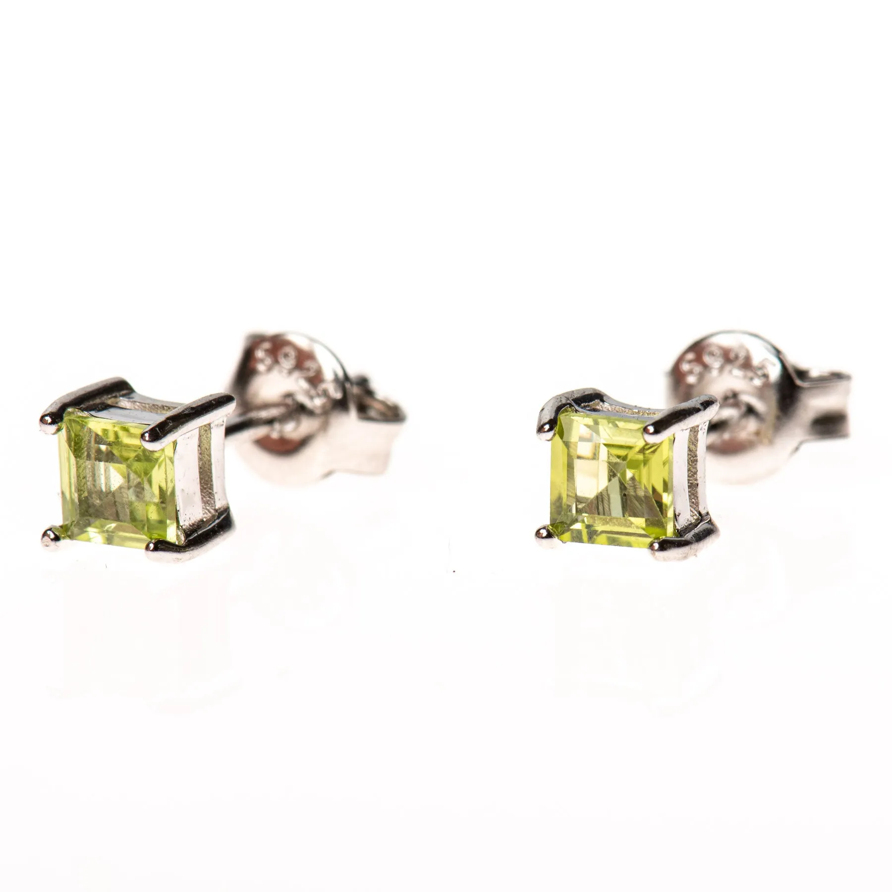 Sterling Gemstone Studs