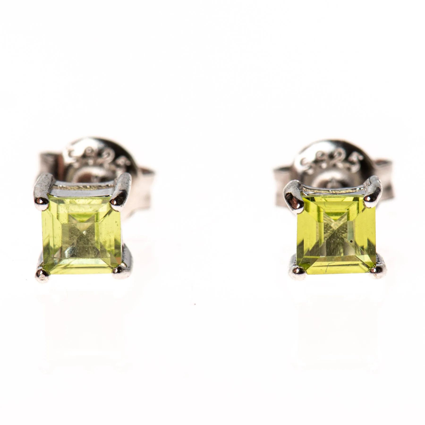 Sterling Gemstone Studs