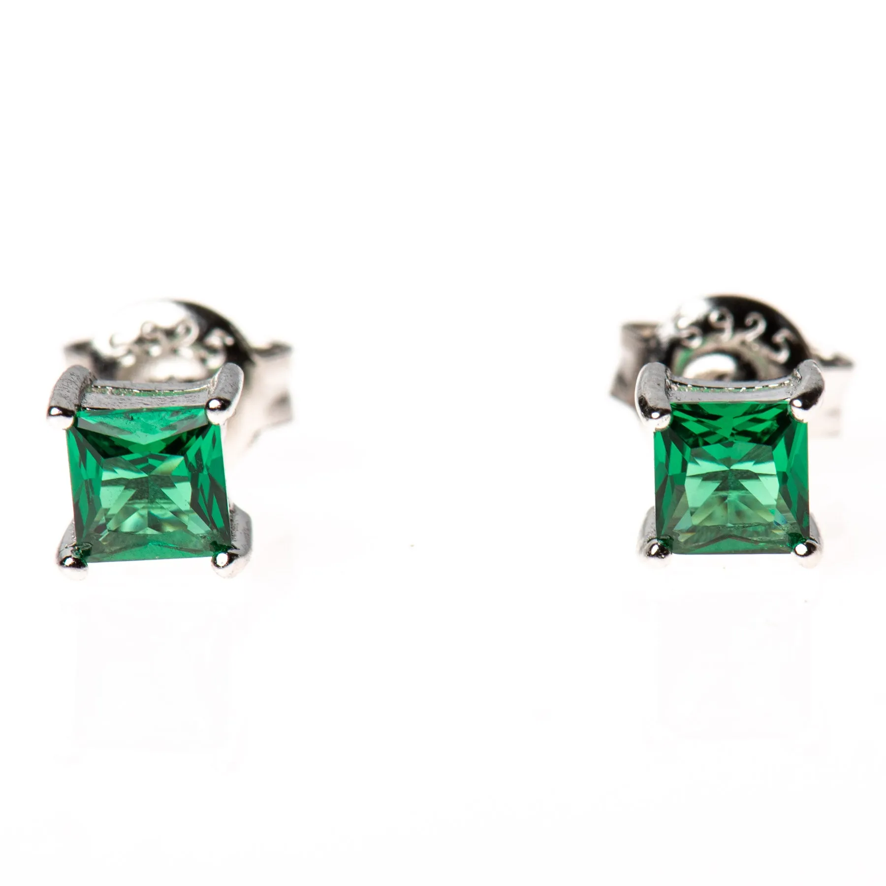 Sterling Gemstone Studs