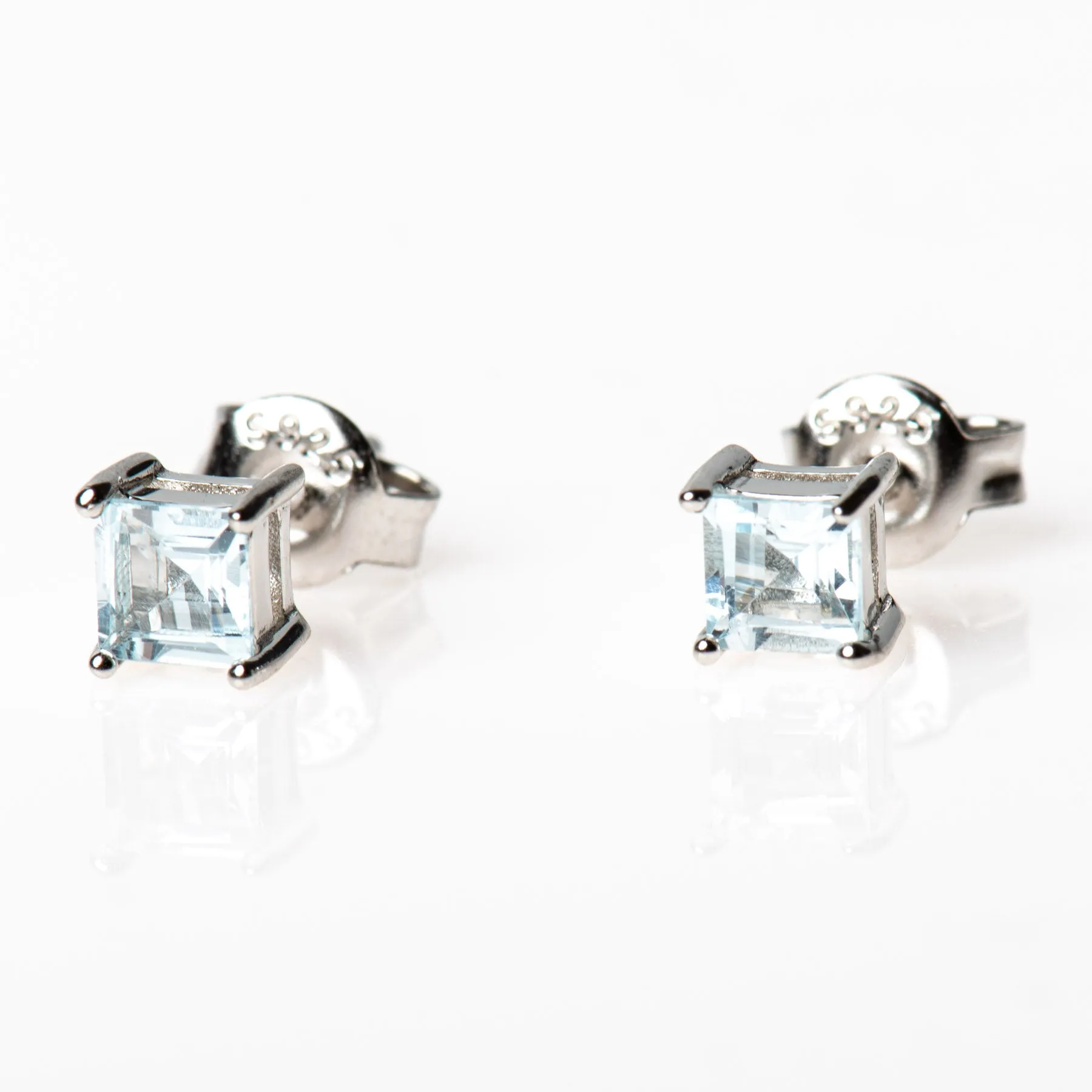 Sterling Gemstone Studs