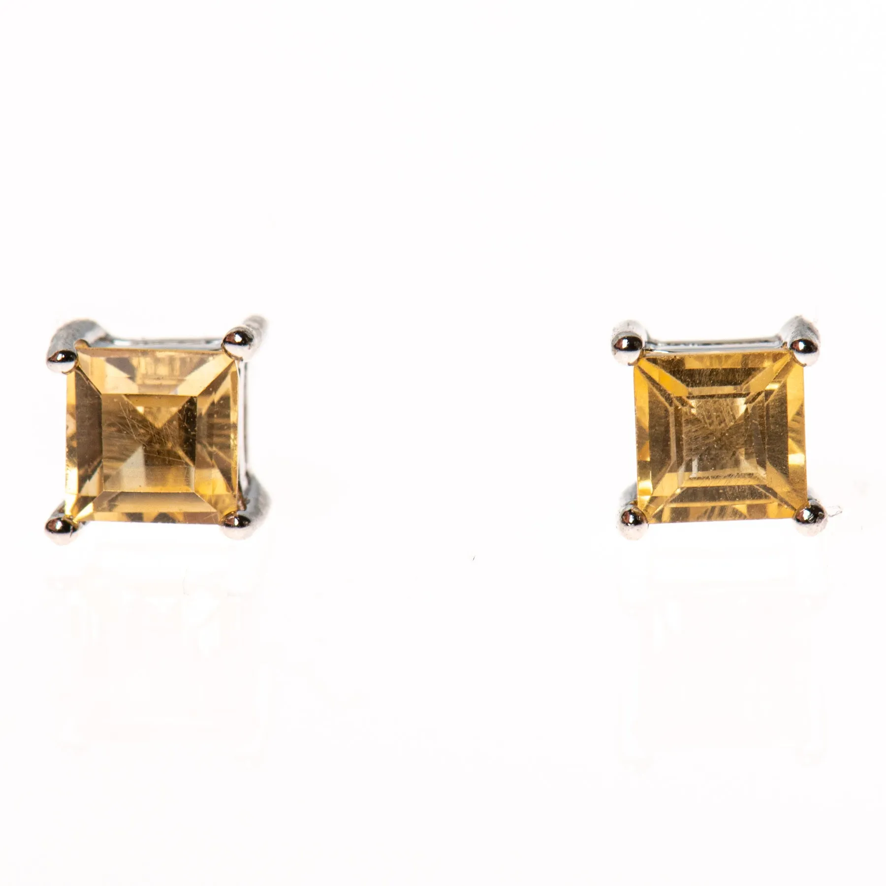 Sterling Gemstone Studs