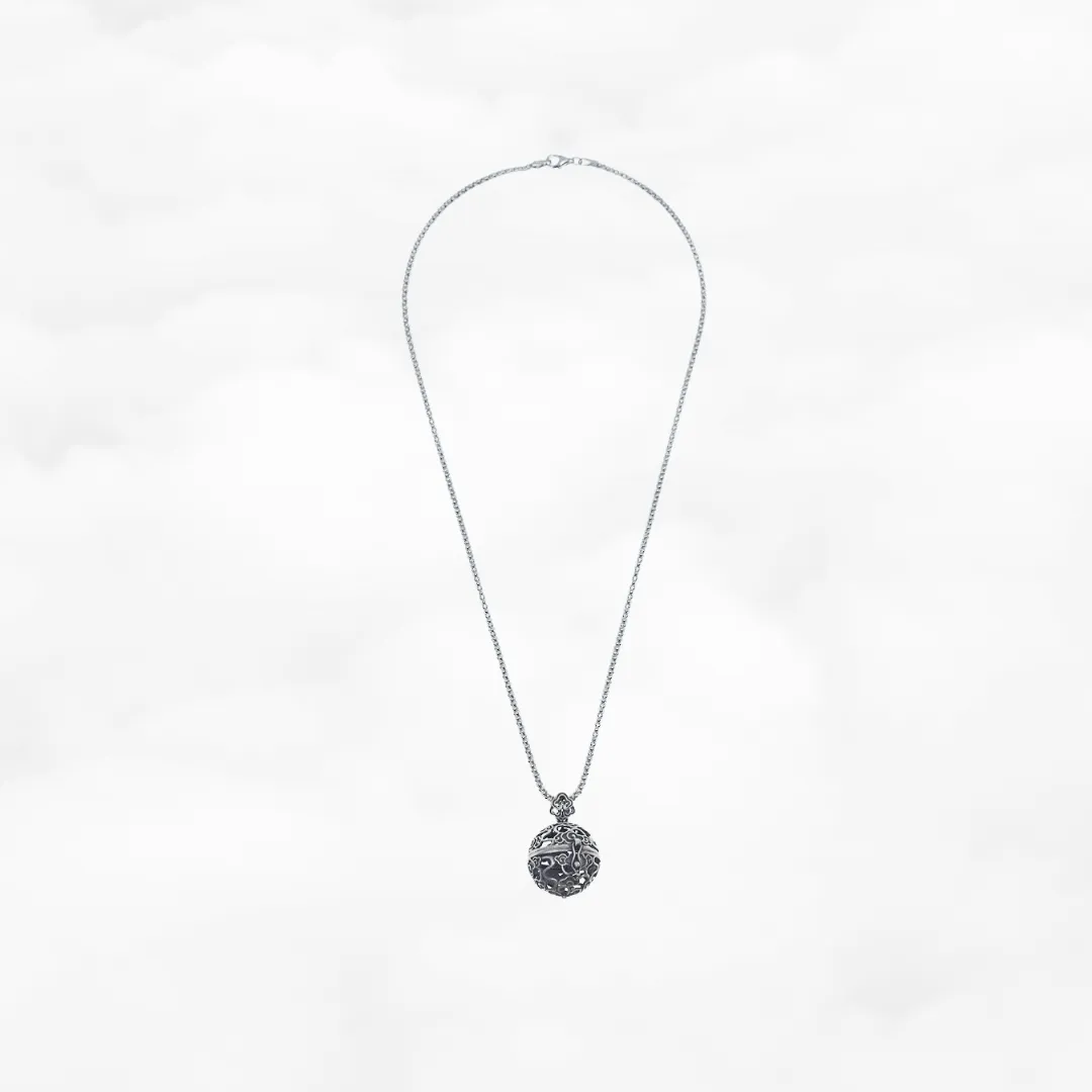 Sterling Silver Locket Pendant Necklace