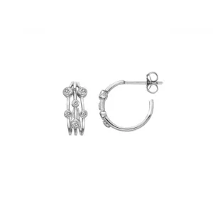 Sterling Silver Tender Statement Earrings DE641