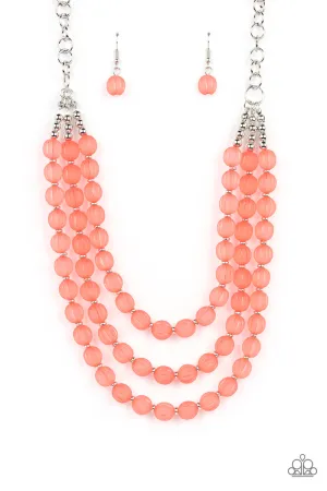 Summer Surprise - Orange Necklace - Paparazzi Accessories
