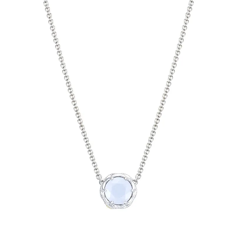Tacori Crescent Station Necklace featuring Chalcedony SN20403