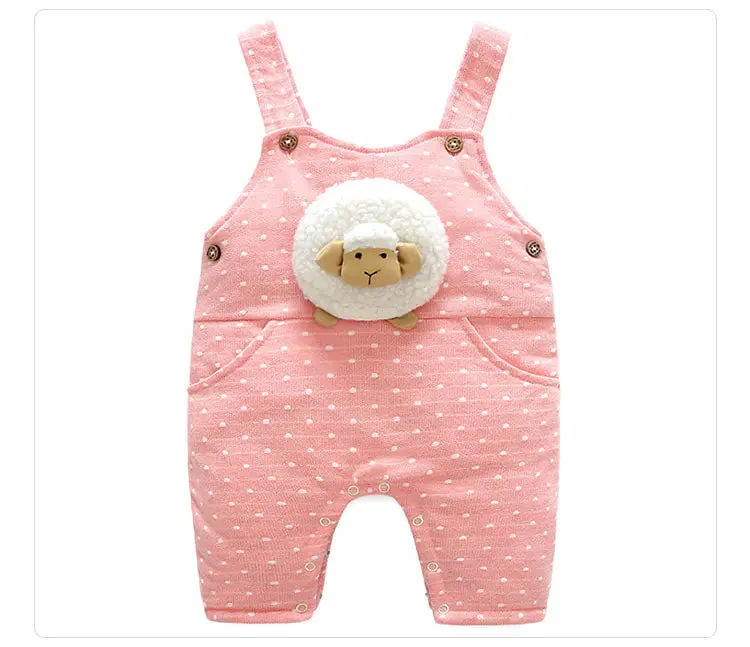 Thick Winter Baby Romper Set with Cotton Jumpsuit