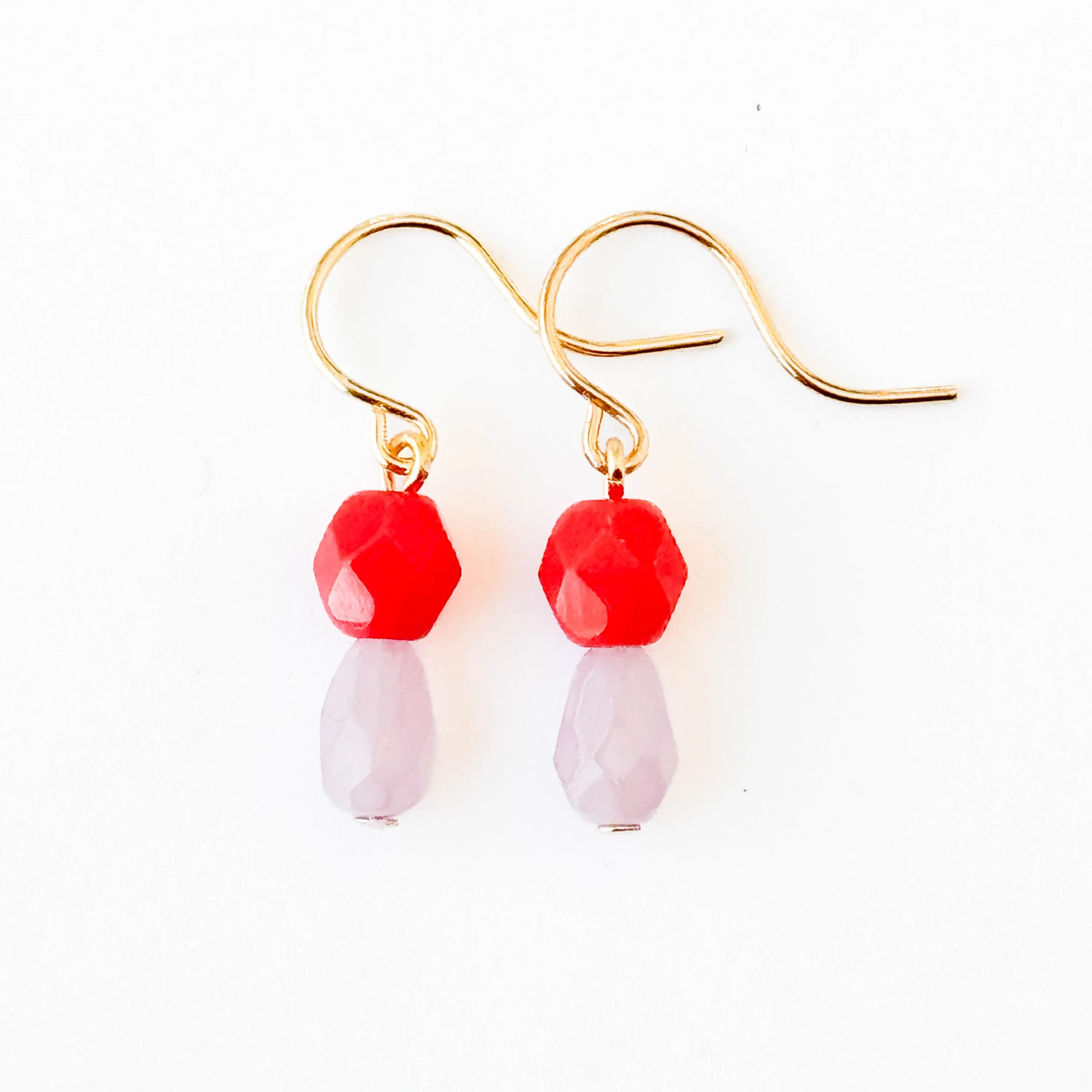 Tiny Color Drop Earrings