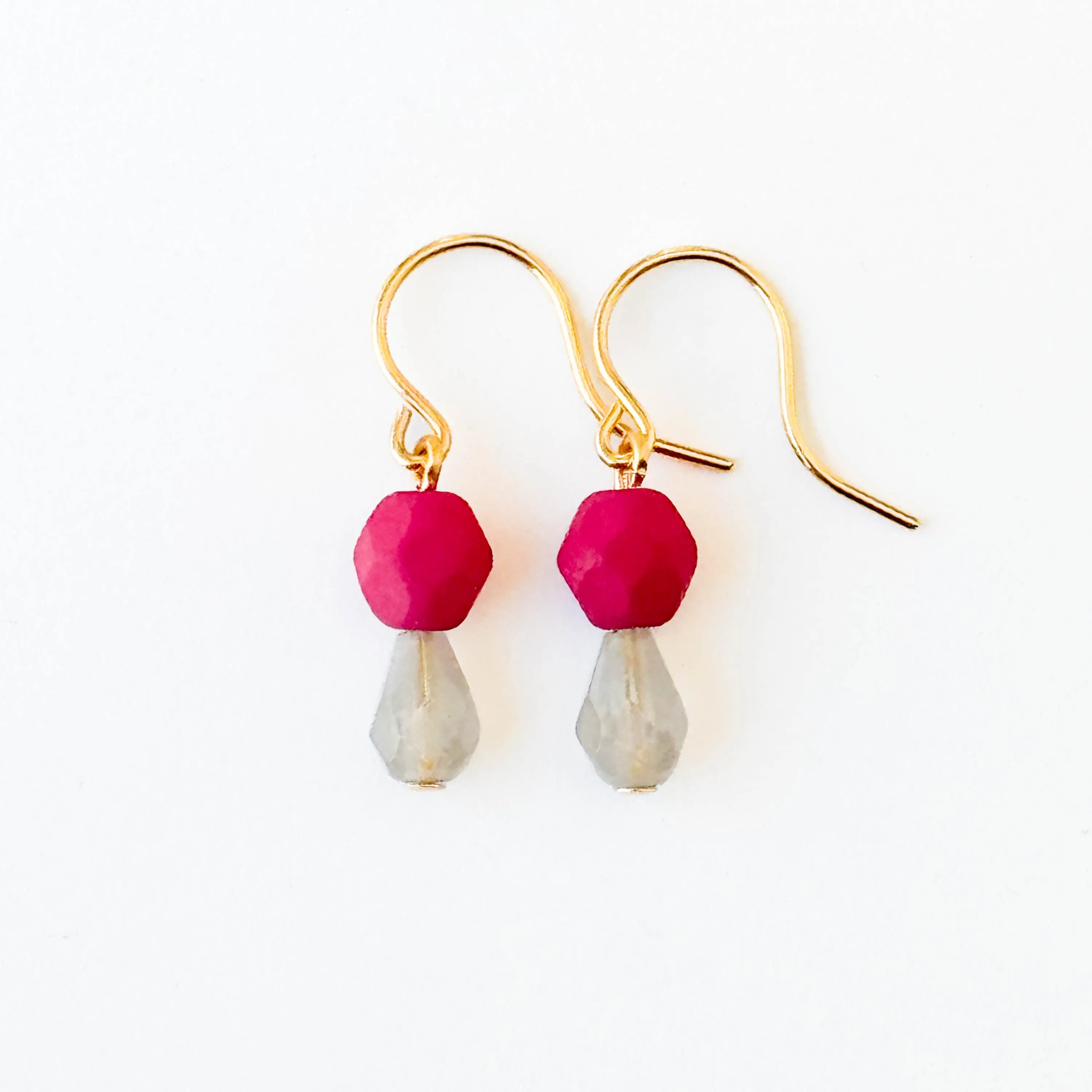 Tiny Color Drop Earrings