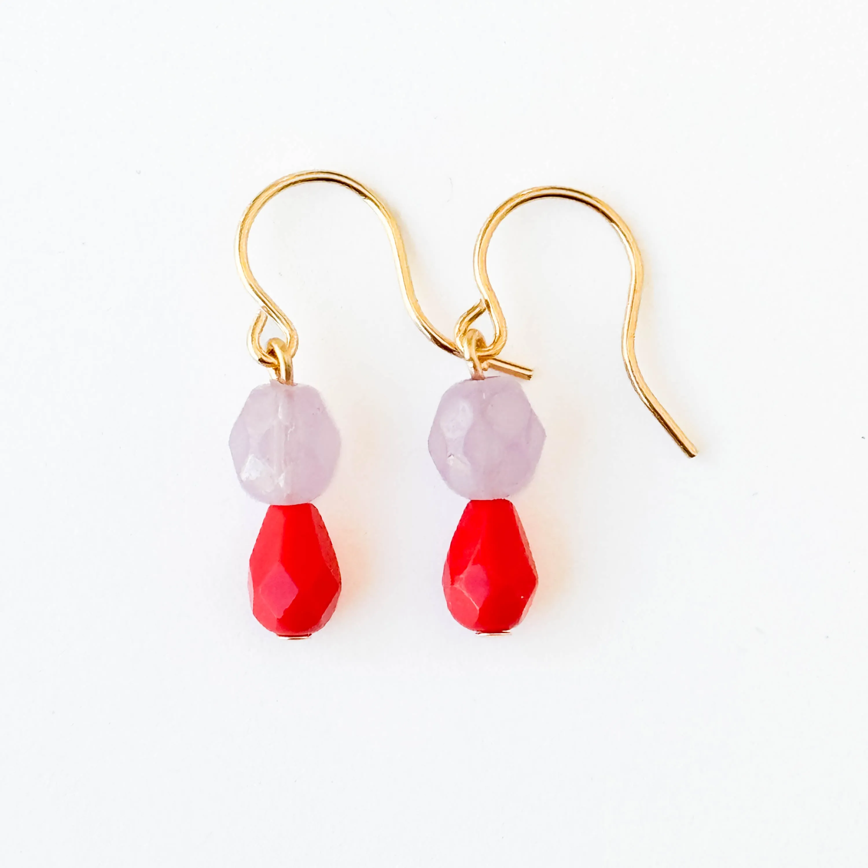 Tiny Color Drop Earrings