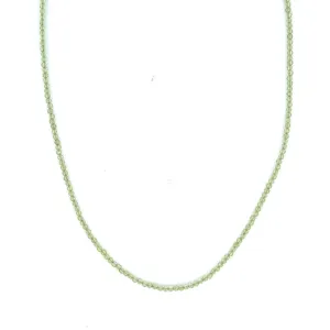 Tiny Round Peridot Strand
