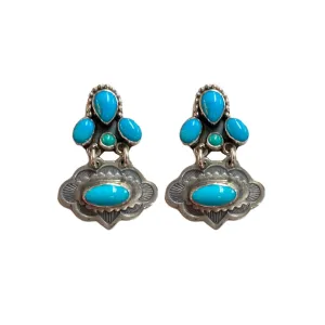 Turquoise Mini Cloud Earrings