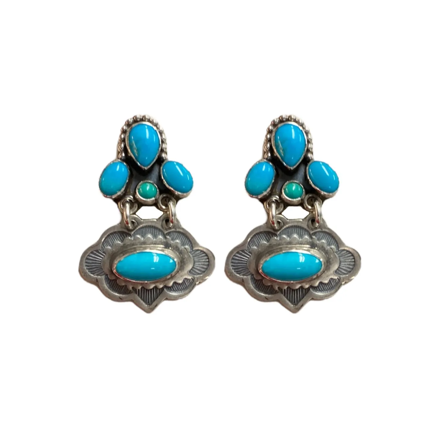 Turquoise Mini Cloud Earrings