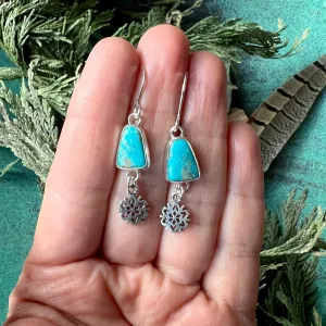 Turquoise Snowfall Earrings