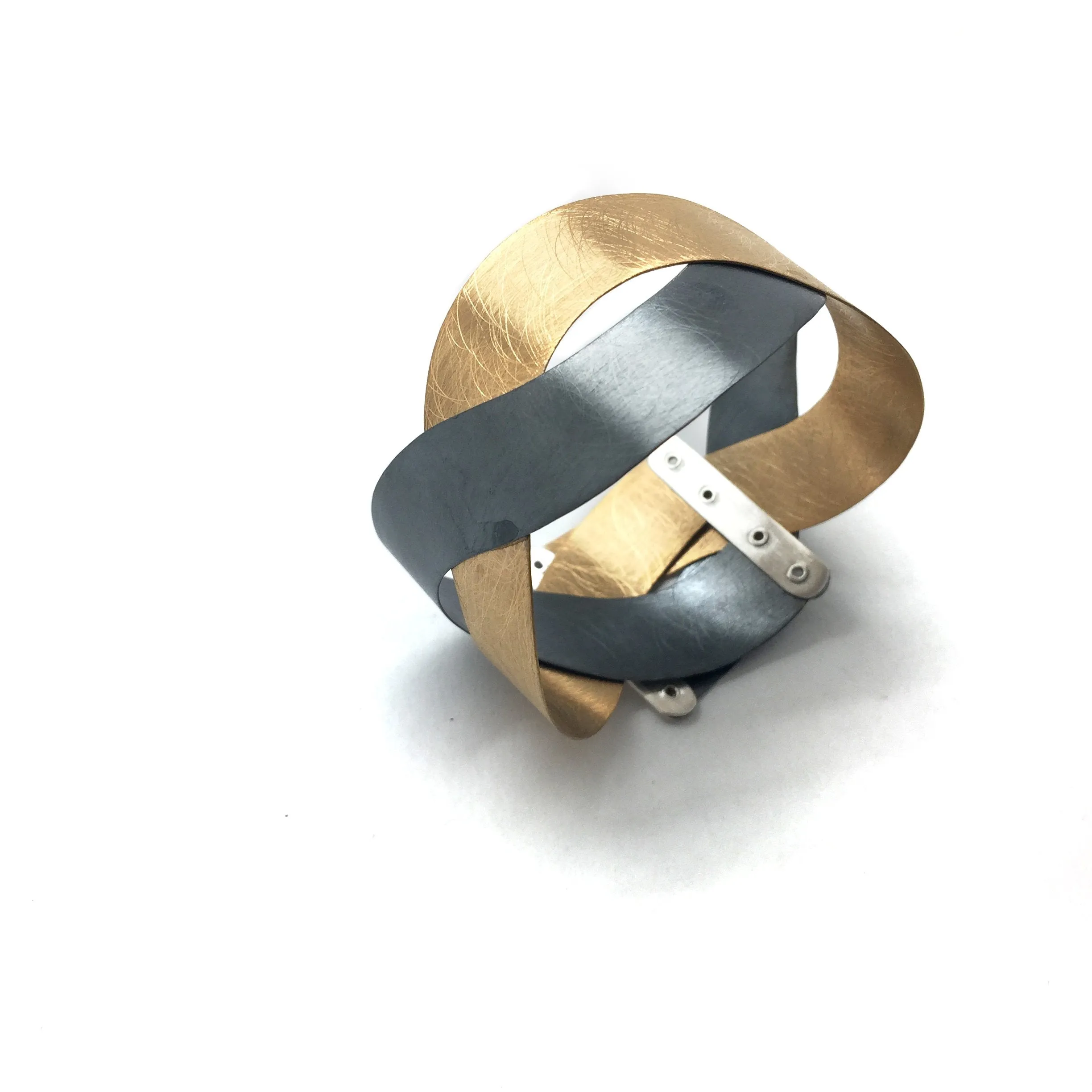 Twisted Waves Bracelet - Oxi/Gold