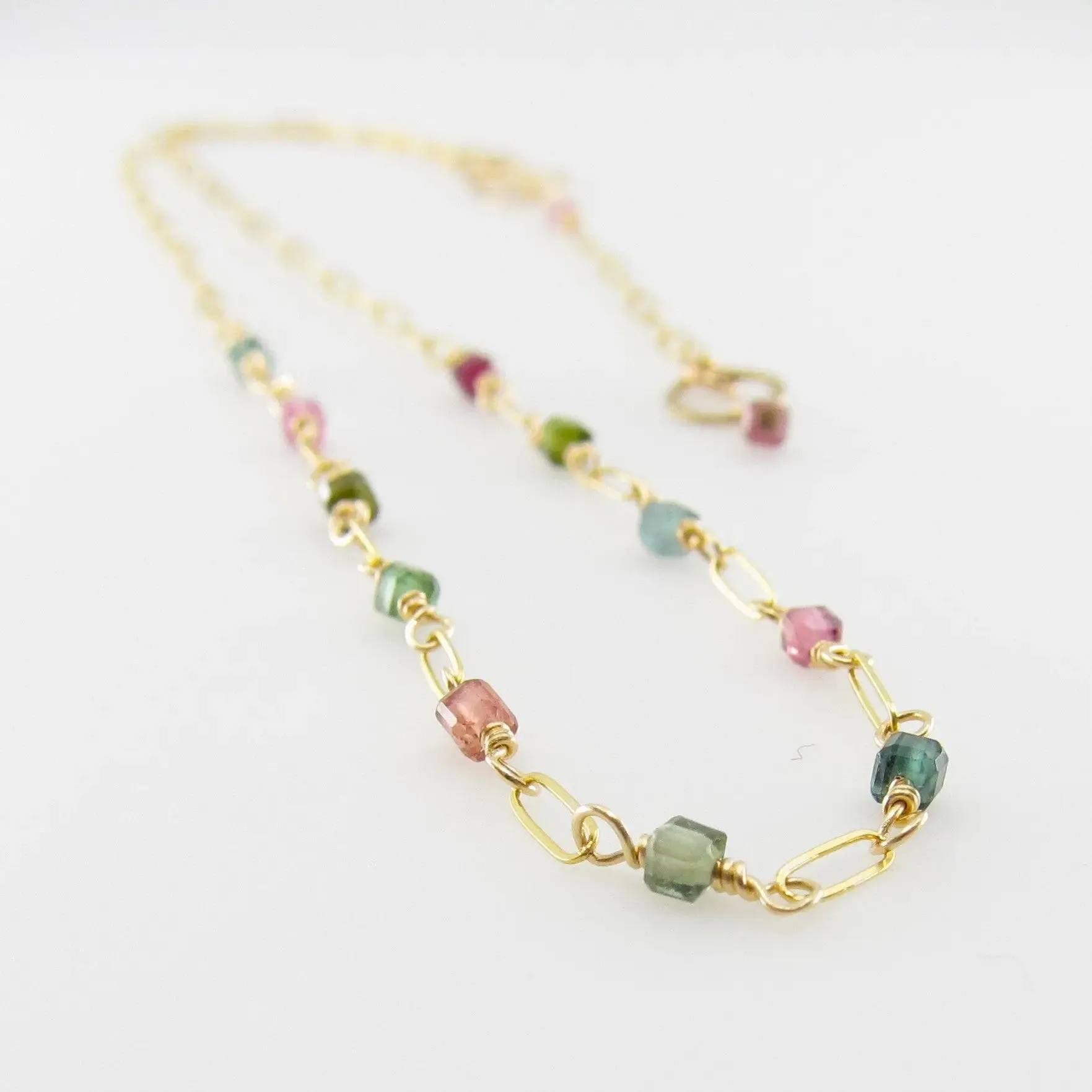 Watermelon Tourmaline Necklace