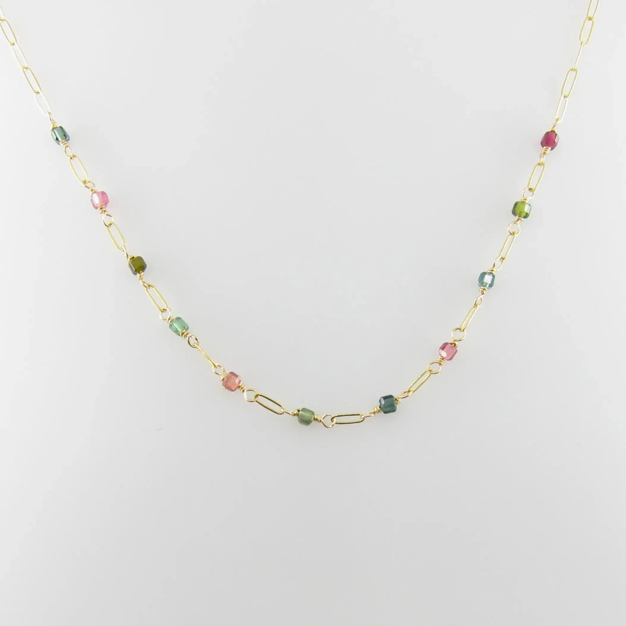 Watermelon Tourmaline Necklace