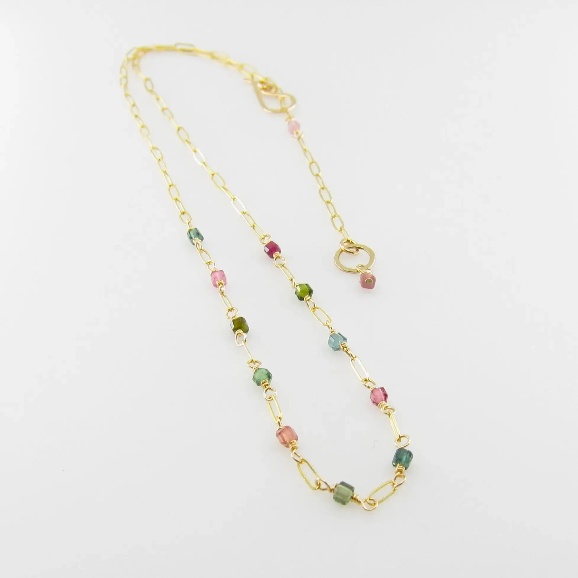 Watermelon Tourmaline Necklace